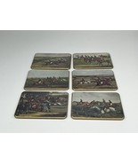 Huntsmen Sheraton Felt-Backed Coasters Set of 6 Original Box England Vin... - £15.43 GBP