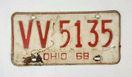 1968 Ohio License Plate VV 5135 - $20.79