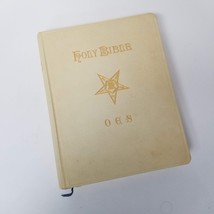 Holman Altar Bible OES Masonic Order Eastern Star 1940s Atkinson Illinoi... - £31.92 GBP