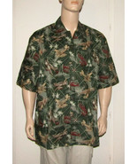 Hawaiian Cotton Airplane Print Shirt New USA Made XL - $761.26 MXN