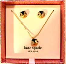 Kate Spade Dashing Beauty Crystal Penguin Boxed Matching Necklace Earrings Set - $68.31