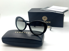 New authentic VERSACE MOD 4318-A GB1/11 Black Round Sunglasses 55-20-140... - $116.28