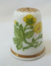 Thimble Fine Bonechina Spode England "Buttercup" Tcc Flower Of The Year - $6.00