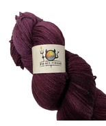 Fierce Fibers Hand Dyed Yarn Purple Superwash Merino Cashmere Nylon 250 ... - $48.62 CAD