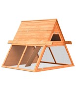  Rabbit Hutch Brown Solid Pine Wood 60.0 x 50.4 x 42.5 in - $212.57 CAD