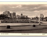 The Praca Paris Street View Rio De Janeiro Brazil UNP WB Postcard W8 - £4.69 GBP