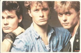 ⭕VTG card pocket calendar 1986 A-HA Portugal group music singer - $6.07 CAD