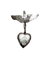Vintage WWII US Army Air Corps Wings Sterling Silver Sweetheart Pin Brooch - $50.00