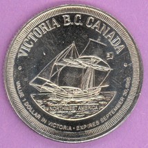 1985 Victoria British Columbia Municipal Trade Token Northwest America Ship NBS - £3.91 GBP