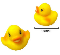 24 RUBBER DUCKS duckies toys swim pool float play duck floating bathtub ... - $12.34