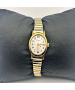 Timex T2M570 Two Tone Stainless Steel 18mm Women’s Watch Working - $508.96 MXN