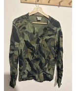 MENS Medium Size 4 LACOSTE Camouflage Long Sleeve Shirt Camo - $39.59