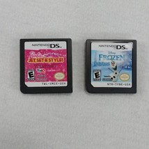 NINTENDO DS GAME (2) Lot with Frozen: Olaf&#39;s Quest And Barbie: Jet Set &amp; Style - £7.99 GBP