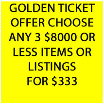 SAT - SUN ONLY PICK ANY 3 $8000 OR LESS ITEMS OR LISTINGS FOR $333  DISCOUNT - £531.14 GBP