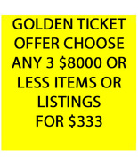 SAT - SUN ONLY PICK ANY 3 $8000 OR LESS ITEMS OR LISTINGS FOR $333  DISC... - £160.09 GBP
