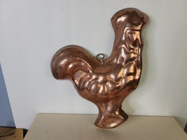 Vintage Copper Mold Rooster 11.5 Inches - $14.85