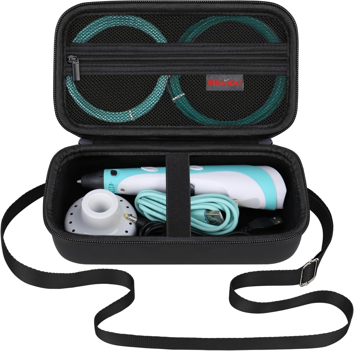 Elonbo 3D Pen Carrying Case For Scrib3D P1 3D Printing Pen With, Black+B... - $20.66