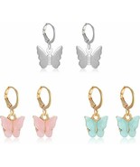 Korean Butterfly Earrings for Women Street Style Drop Dangle 2020 Weddin... - £9.30 GBP+