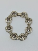 Vintage Sterling Silver 925 Filagree Bracelet 6&quot; - £35.29 GBP