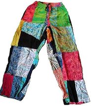 Fair Trade Patchwork Trousers with Real Patches by Terrapin (Small) [Apparel] Mu - £24.55 GBP