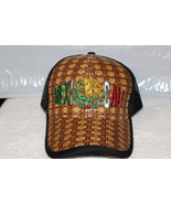 MEXICO MEXI CALI EAGLE MEXICAN MESH BACK SNAPBACK BASEBALL CAP HAT ( BLA... - £9.31 GBP