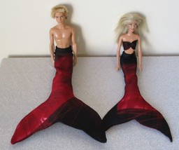 Barbie &amp; Ken Mermaid/Merman Tail Sets - Reddish Black WSL - $16.00