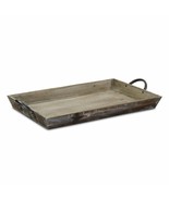 19 Inch Brown Aluminum Indoor Outdoor Tray With Handles - $87.60 CAD