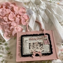 Xiuya Kawaii Lolita Handbags for Women Pink Cute Vintage 2022 New Large Capacity - £54.89 GBP