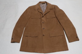 KINGSRIDGE Bonney Gordon Mens Tan Coat Blazer Size XL (check measuremen - $59.99