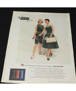 Vintage Print Ad 1955 Reeves Fabric Sewing Fabric Seventeen Magazine - €5,89 EUR