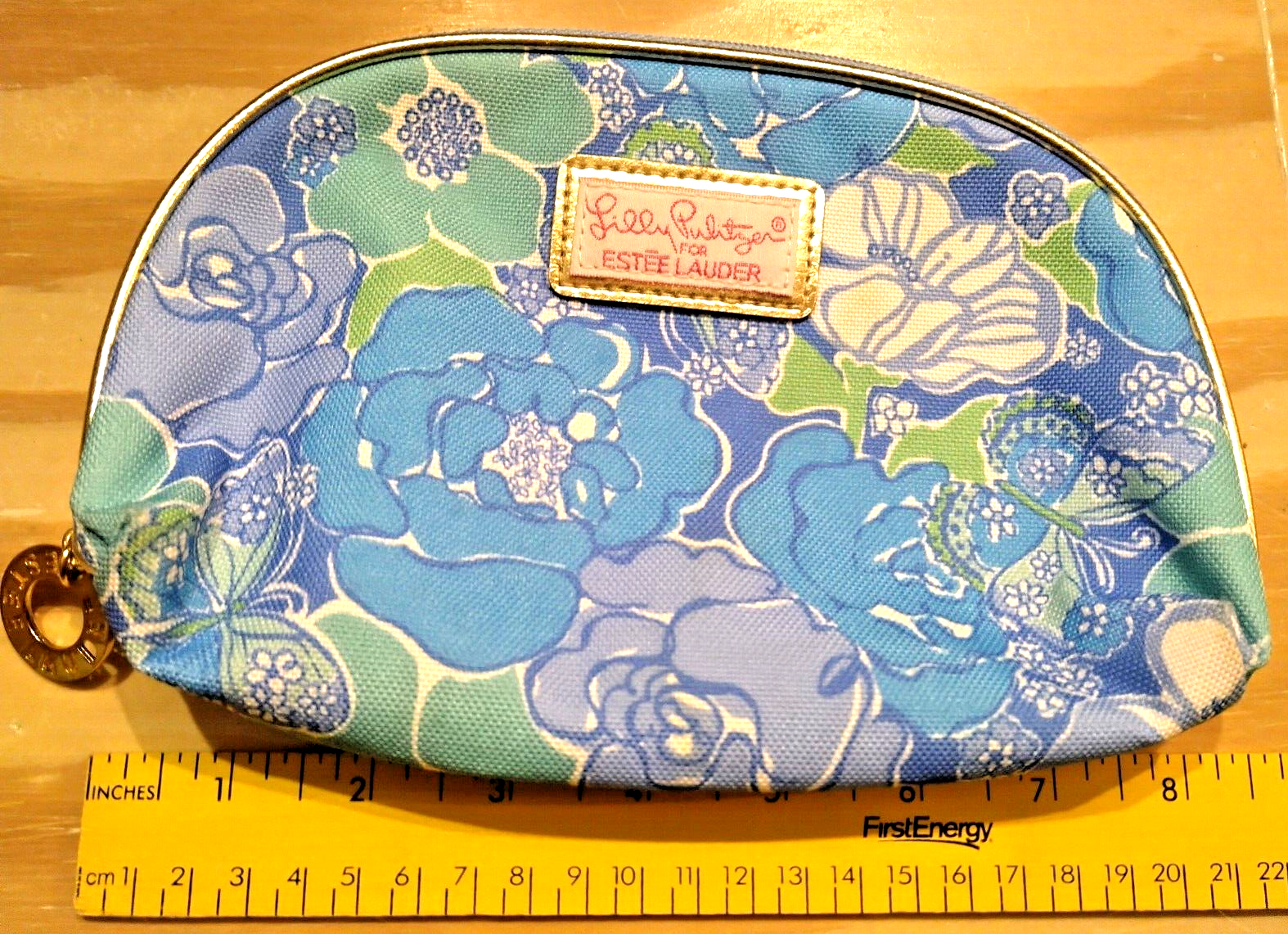 Lilly Pulitzer for Estee Lauder Turquoise Butterfly Small Cosmetic Case - $15.60