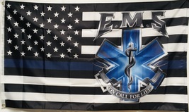 USA Emergency Medical Service Law Enforcement Memorial 3&#39;X5&#39; Flag ROUGH ... - £15.07 GBP