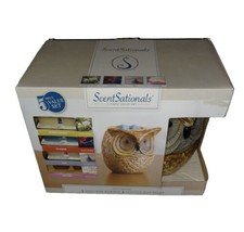 ScentSationals SPOTTED OWL Full Size Electric Wax Melt Warmer With 4 Packs Wax - £35.97 GBP