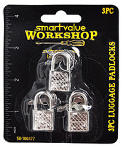 Smart Value Workshop Luggage Padlocks - £3.98 GBP