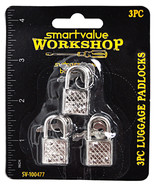 Smart Value Workshop Luggage Padlocks - £3.95 GBP