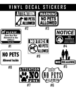No Pets Allowed Vinyl Decal Sticker Oracal Business Offices Store Sign D... - $98.57 MXN+