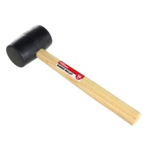 Lot of (5) 16-Ounce Rubber Mallet hammer Tool with Wood Handle - £54.66 GBP