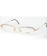 VINTAGE BAJAZZO JOLLY Gafas Marco Metal 49-20-145mm GOLD/SILVER/BLACK - $106.17