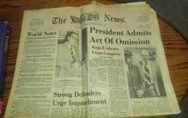 Vintage Lynchburg Va 8/6/1974 Newspaper Ford Nixon Miami Building Collapse - $19.99