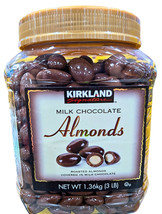 Kirkland Signature Milk Chocolate Roasted Almonds 48 Ounce Jar EXP 06/2026 - $33.35