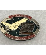 Vintage 1986 Challenger Commemorative NASA Space Shuttle Belt Buckle KG - $562.17 MXN