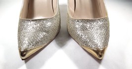 Women High Heel Gold Lurex Sparkle Stiletto Pump Size 8 PLEASER Classiqu... - £31.45 GBP