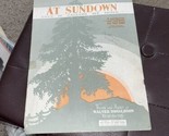 At Sundown-Love Is Calling Me Home 1927 Sheet Music Piano Fox Trot - $4.94