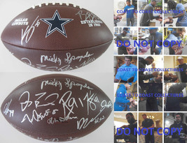 2017 Dallas Cowboys,Team,Signed,Autographed,Cowboys Logo Football,Coa,With Proof - £438.94 GBP