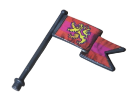 Dark Tower Board Game Flag Piece Red Gold Part VTG 1981 Original Replace... - $9.85