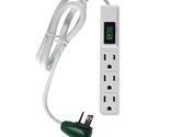 Gogreen Power () 3 Outlet Power Strip, White, 2.5 Ft Cord - £10.37 GBP