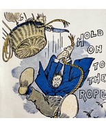 Hold On To The Rope Nautical Victorian Postcard Greeting Card 1900s PCBG11B - $27.34 CAD