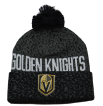 Vegas Golden Knights NHL Fan Weave Knit Beanie Pom Pom Winter Hat by Fanatics - £17.90 GBP