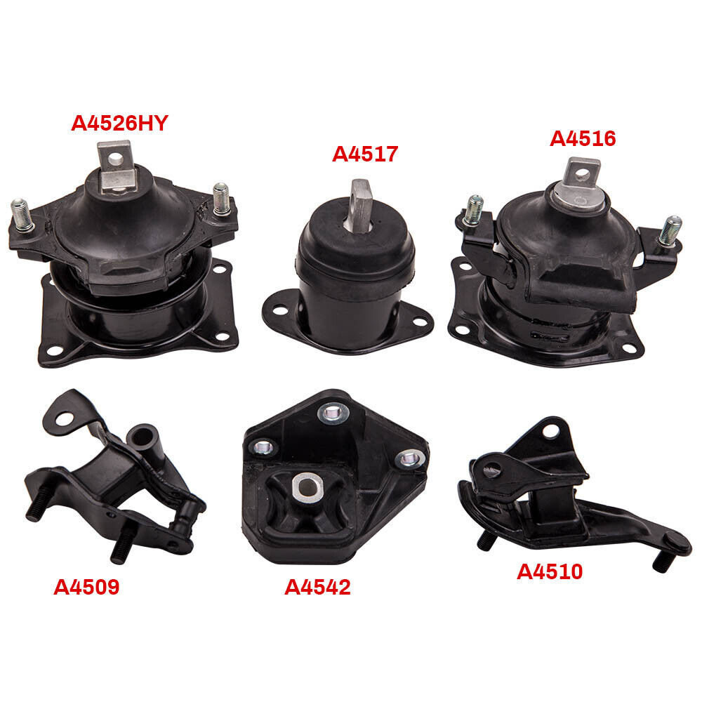 Engine Motor & Trans Mount Set 6Pcs for Honda Accord 2.4L 2003-2007 9247 A4526HY