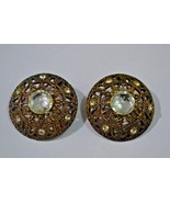 Vintage RHINESTONE EARRINGS - $560.91 MXN